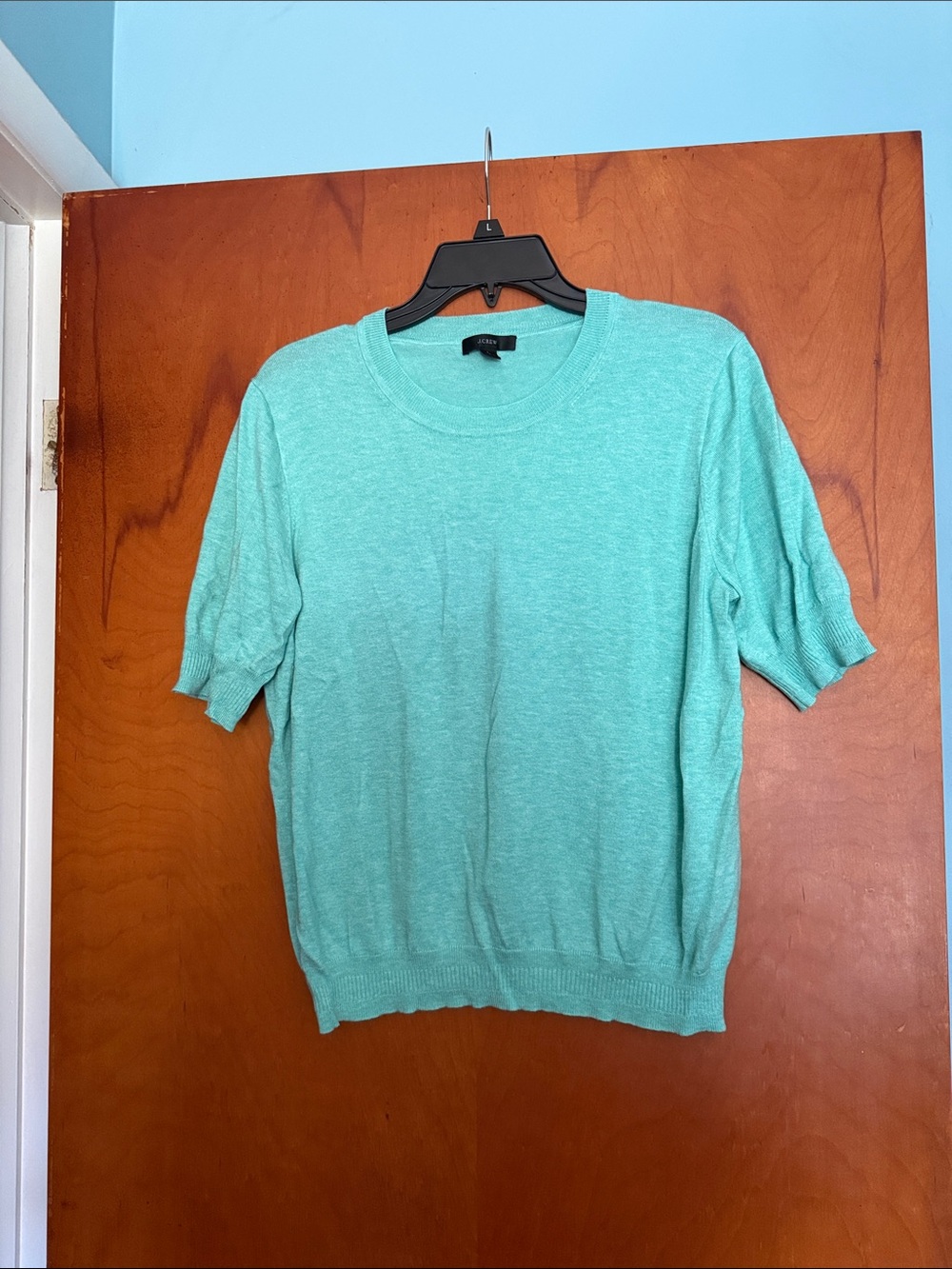 J. Crew Lightweight Womenβs Crewneck Sweater - Seafoam Green